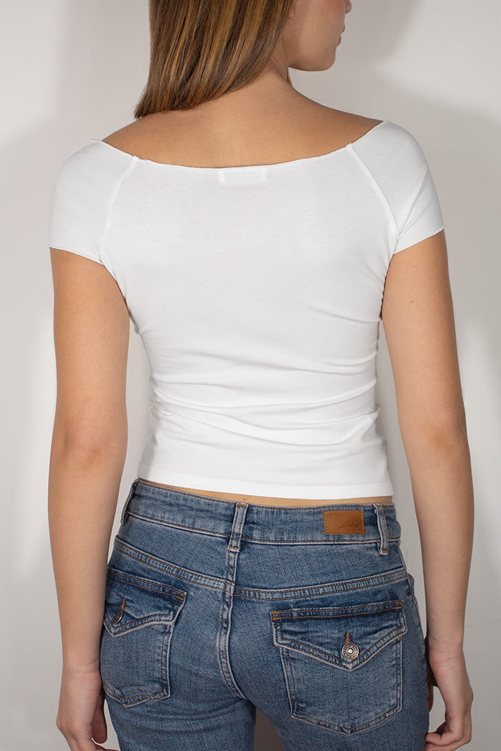 Boat neck T-shirt | Subdued