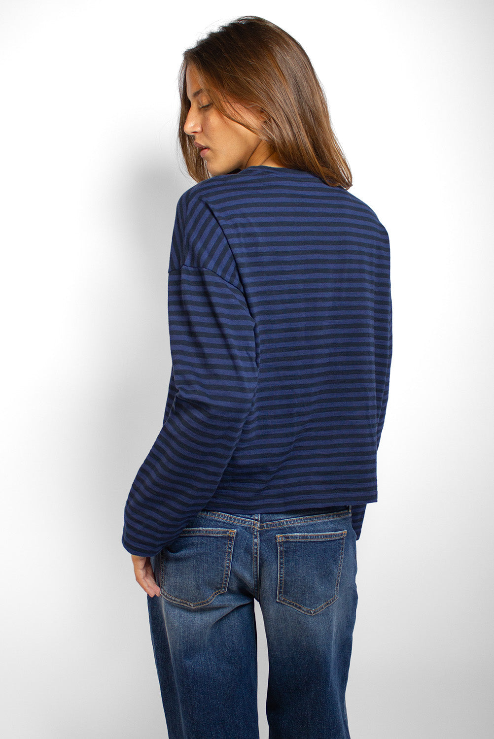 Long-sleeved striped T-shirt | Subdued