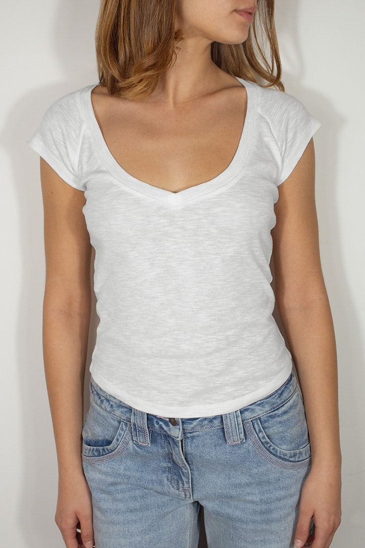 V-neck T-shirt | Subdued