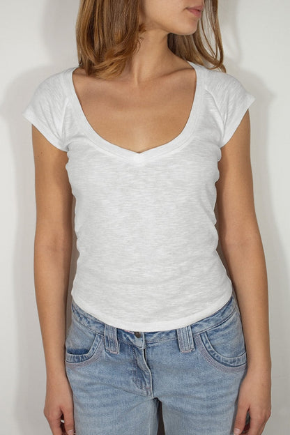 V-neck T-shirt | Subdued