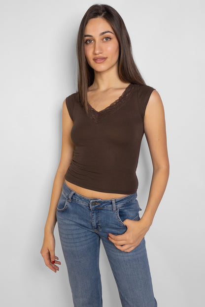 Lace T-shirt | Subdued