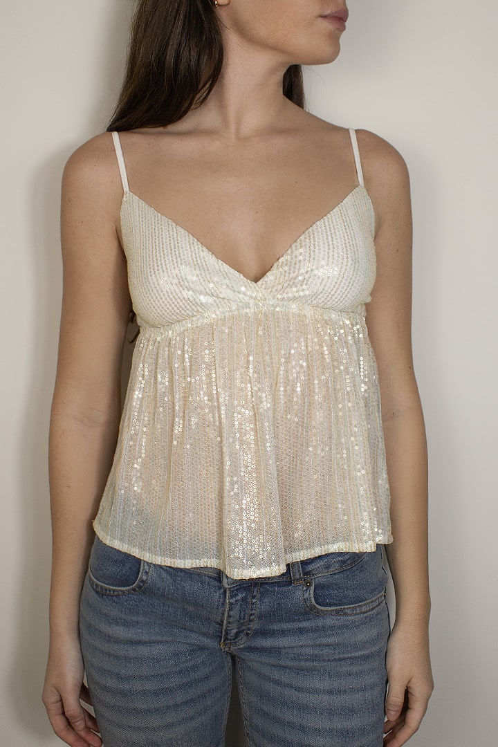 Mini sequin top | Subdued