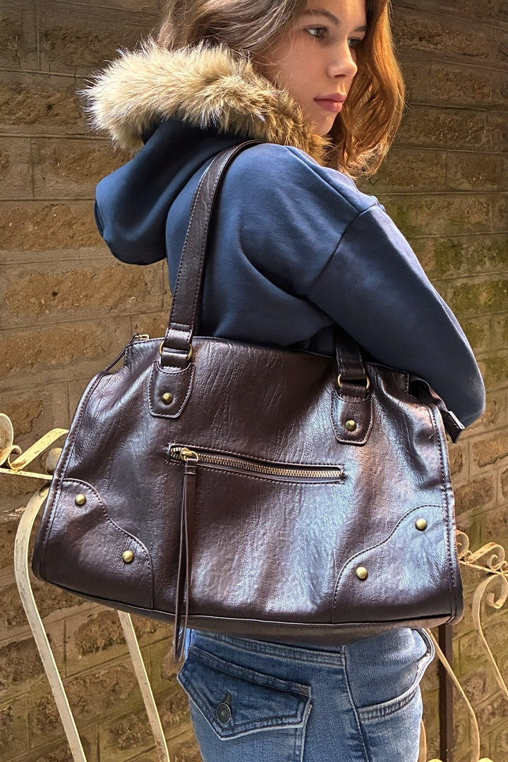 Bag with front pocket | Subdued