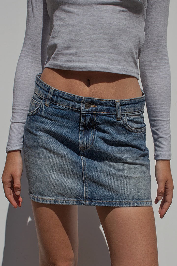 Low waist skirt | Subdued
