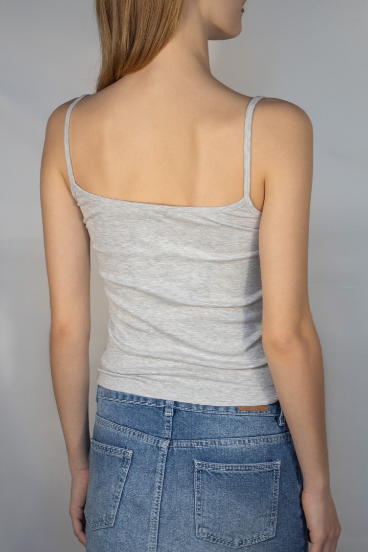 Round neck top | Subdued
