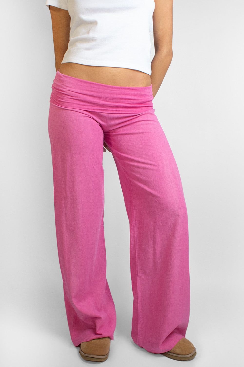 Waistband palazzo pants | Subdued