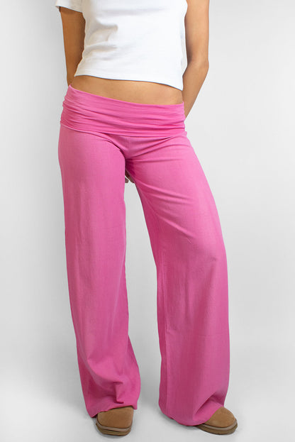 Waistband palazzo pants | Subdued