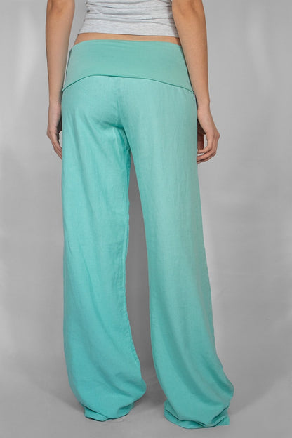 Waistband palazzo pants | Subdued