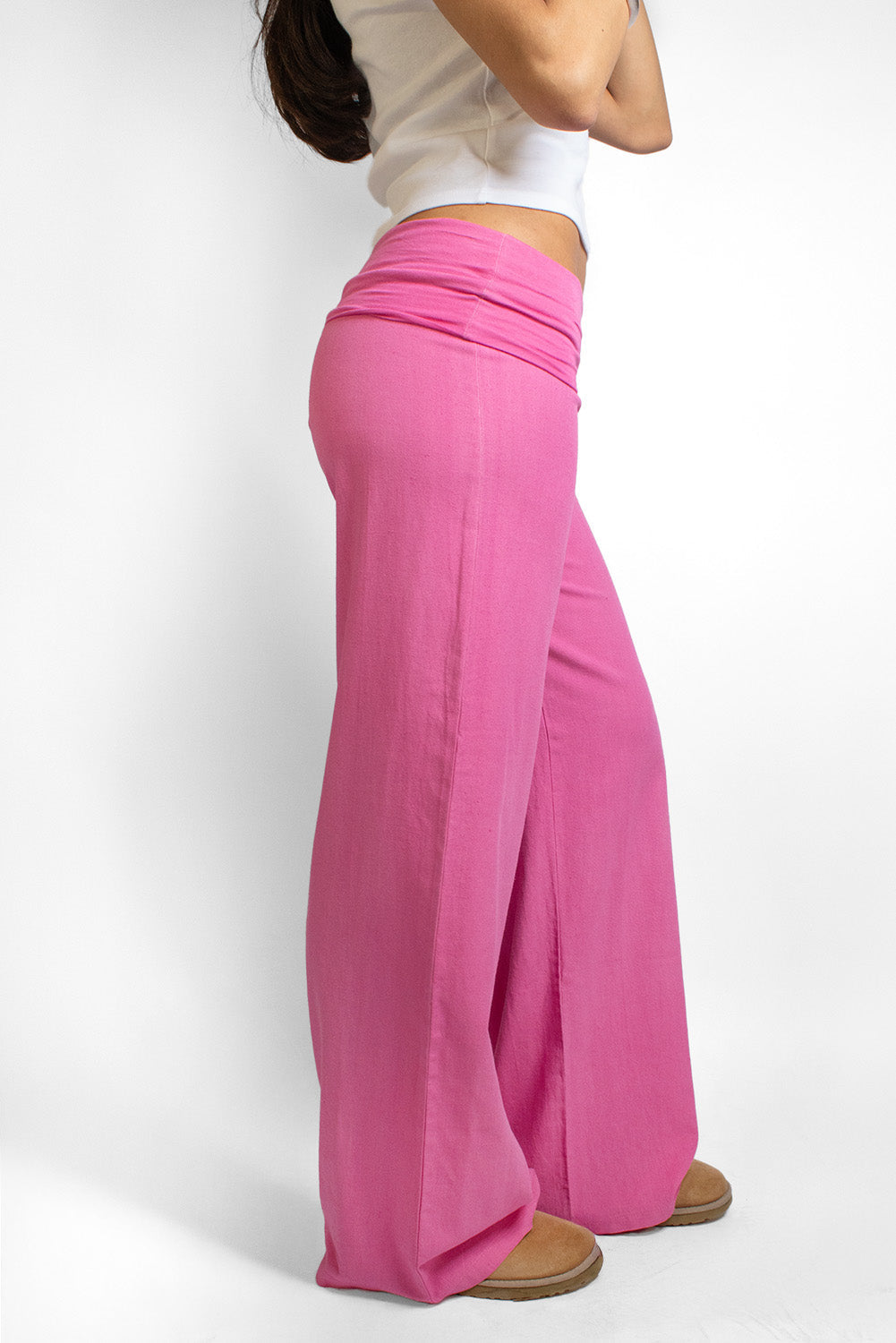 Waistband palazzo pants | Subdued