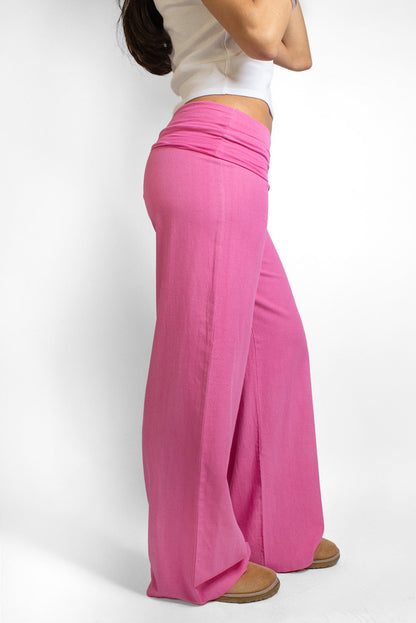 Waistband palazzo pants | Subdued