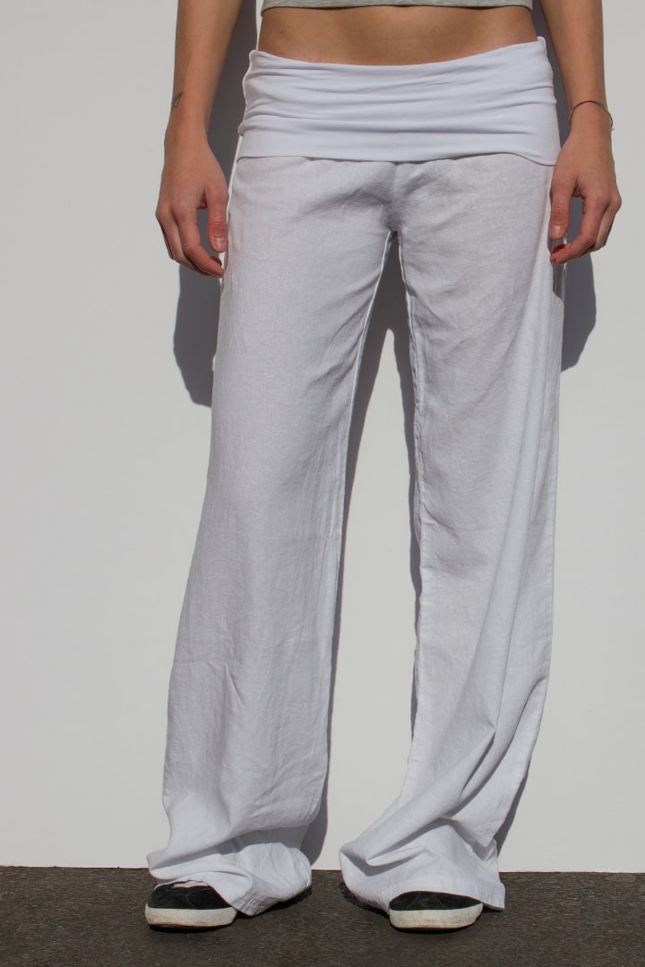 Waistband palazzo pants | Subdued