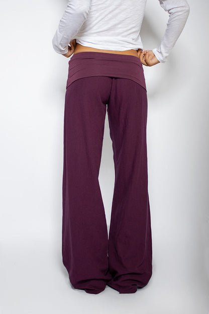 Waistband palazzo pants | Subdued