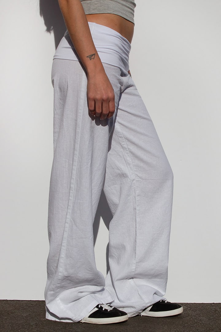 Waistband palazzo pants | Subdued