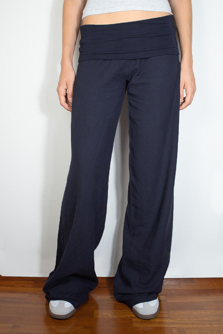 Waistband palazzo pants | Subdued