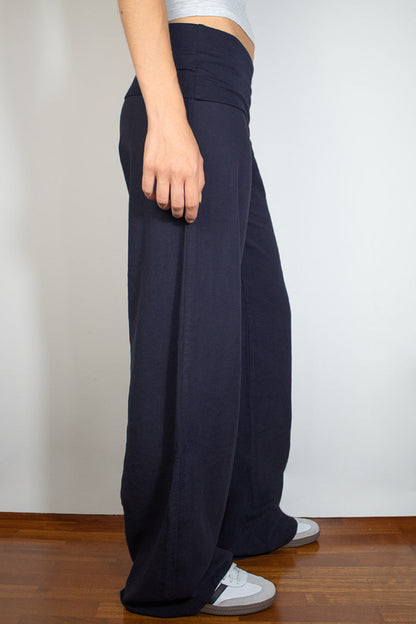 Waistband palazzo pants | Subdued