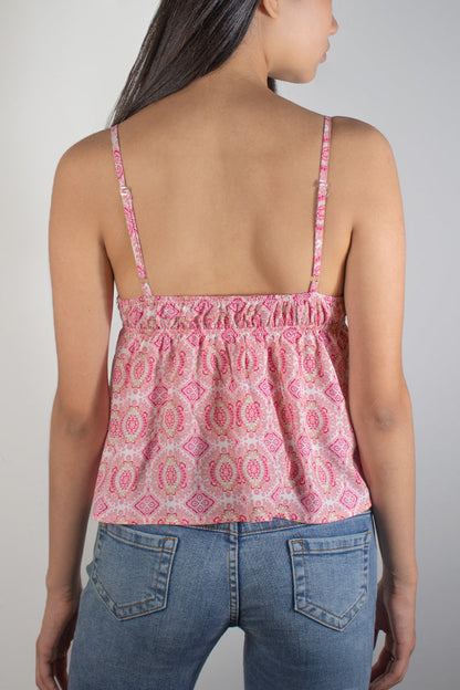 V-neck top | Subdued
