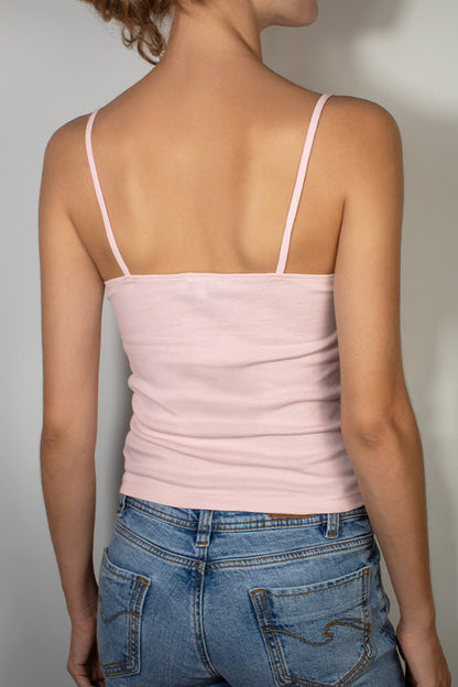 Beaded V-neck top | Subdued