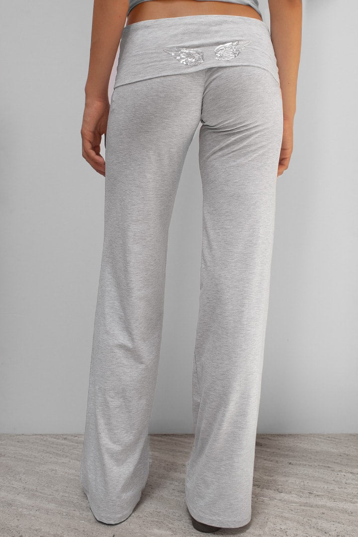Cuffed pants with wings | Subdued