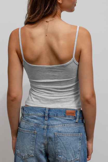 Scoop neckline top | Subdued