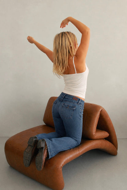 Low waist flared jeans | Subdued