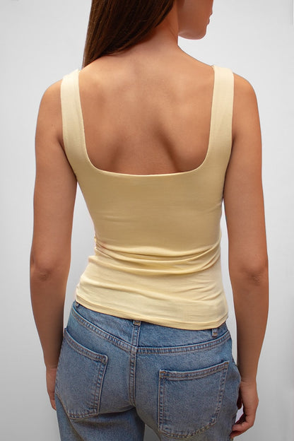 Square neck top | Subdued