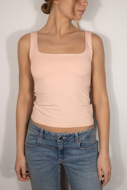 Square neck top | Subdued