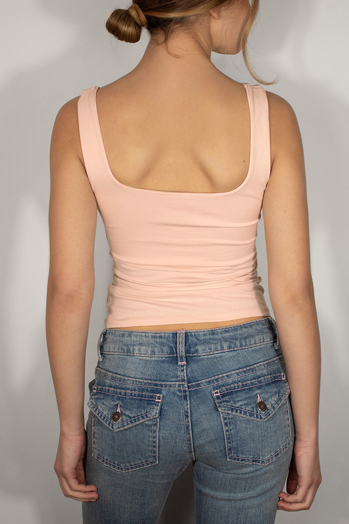 Square neck top | Subdued