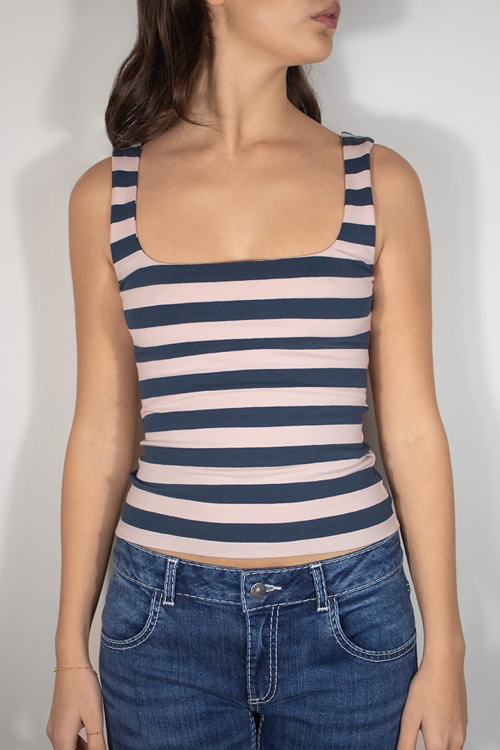 Square neck top | Subdued