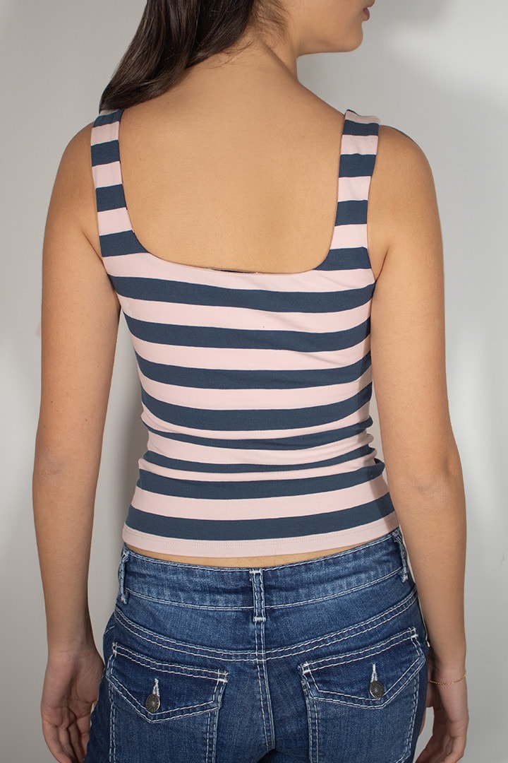 Square neck top | Subdued