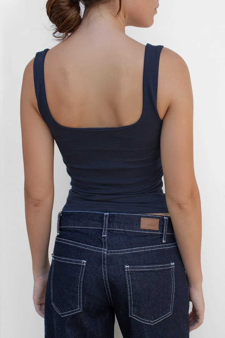 Square neck top | Subdued