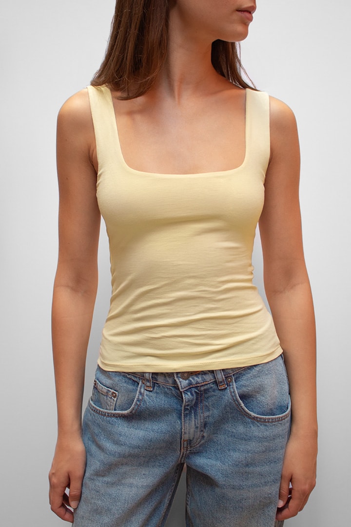 Square neck top | Subdued