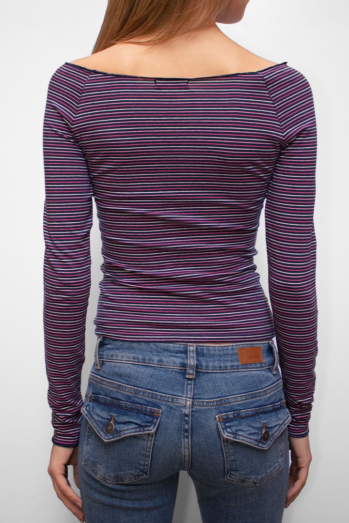 Boat neck t-shirt | Subdued