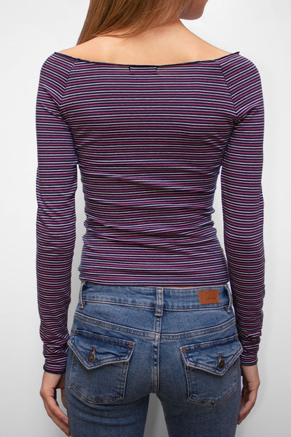 Boat neck t-shirt | Subdued