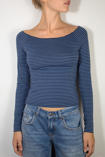 Boat neck t-shirt | Subdued