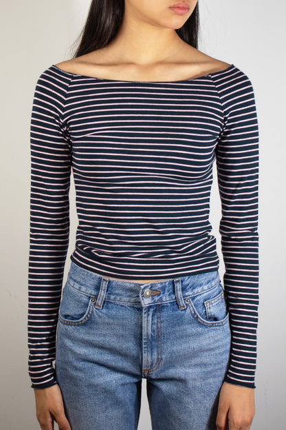 Boat neck t-shirt | Subdued