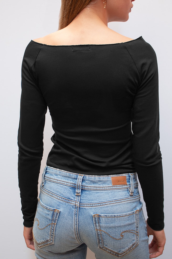 Boat neck t-shirt | Subdued