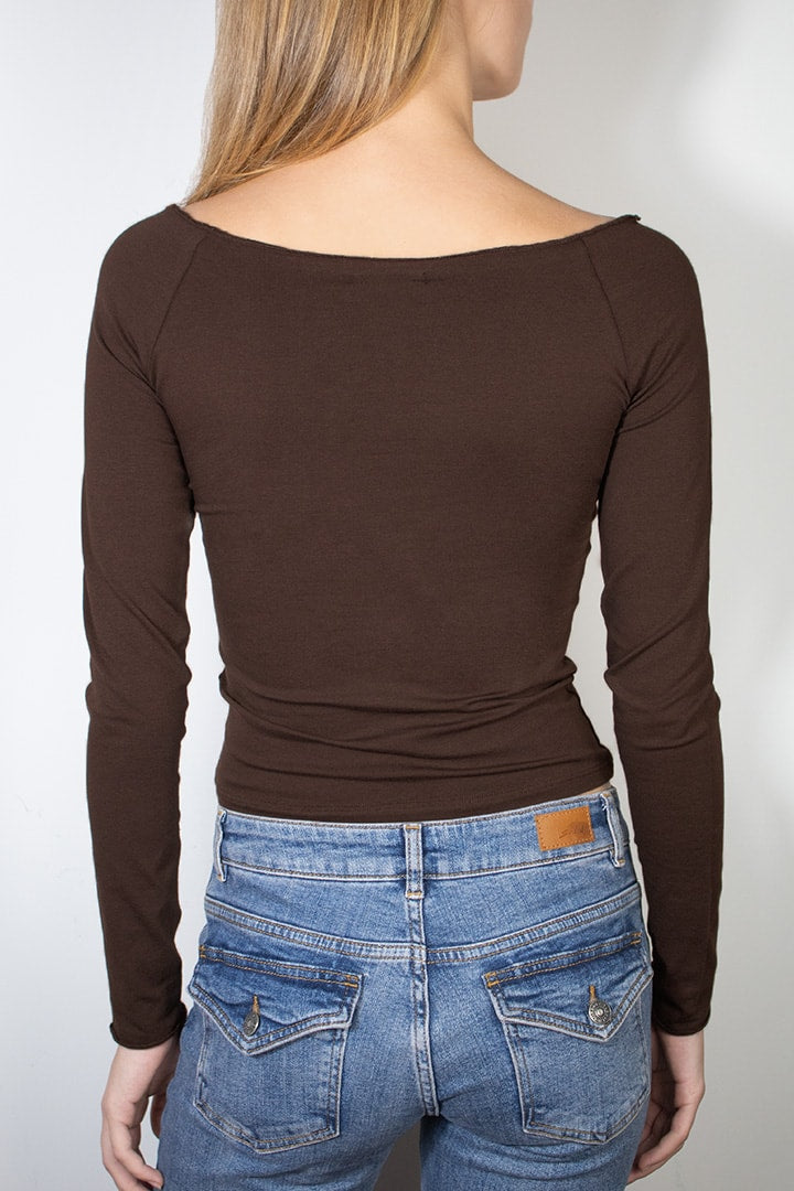 Boat neck t-shirt | Subdued