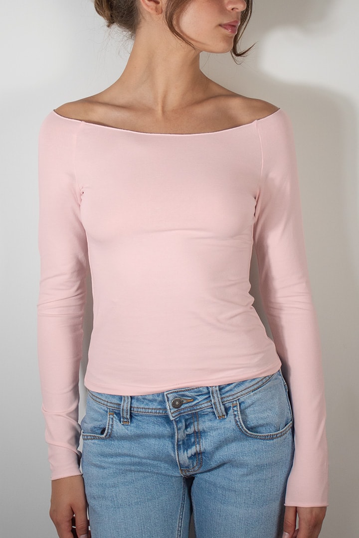 Boat neck t-shirt | Subdued