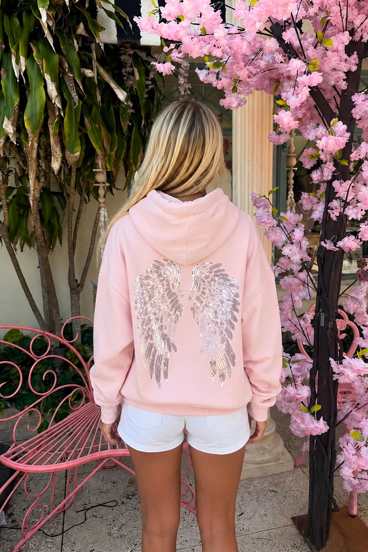 Wings sequin hoodie | Subdued