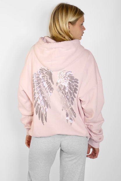 Wings sequin hoodie | Subdued