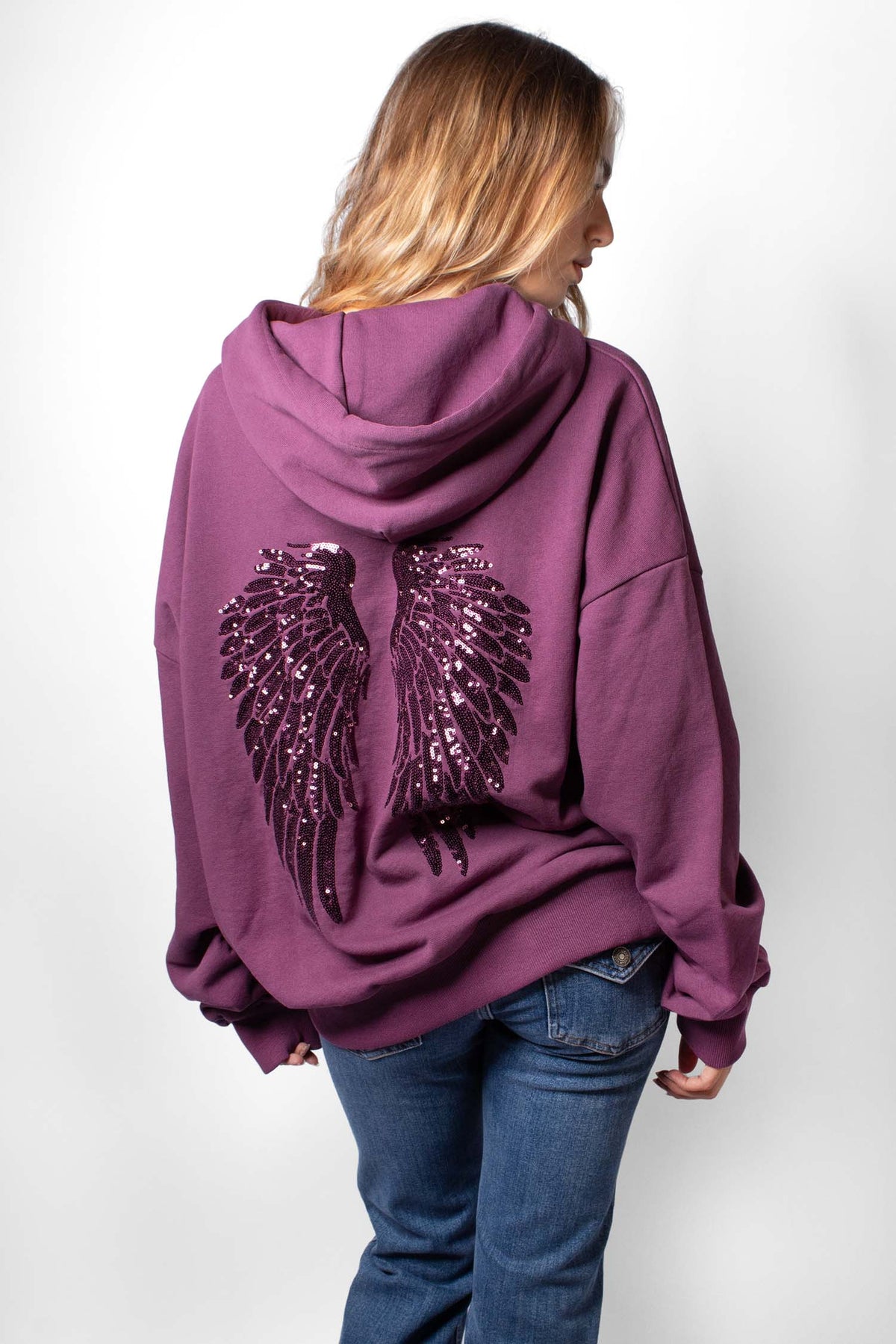 Wings sequin hoodie | Subdued
