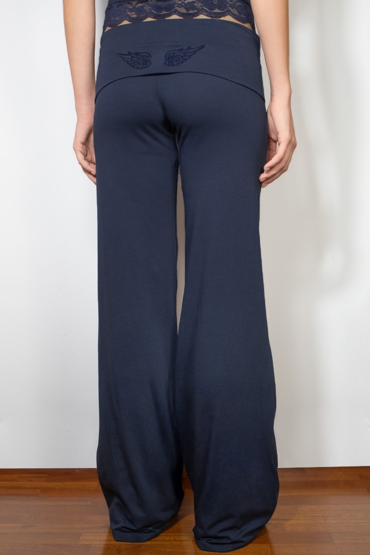 Cuffed pants with wings | Subdued