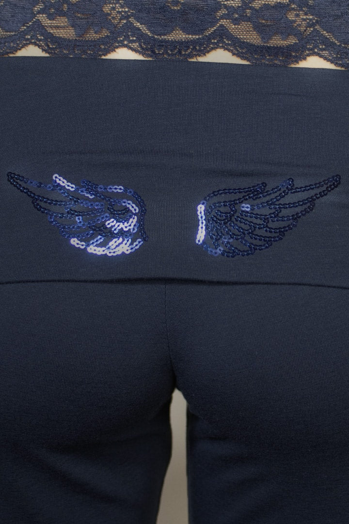 Cuffed pants with wings | Subdued