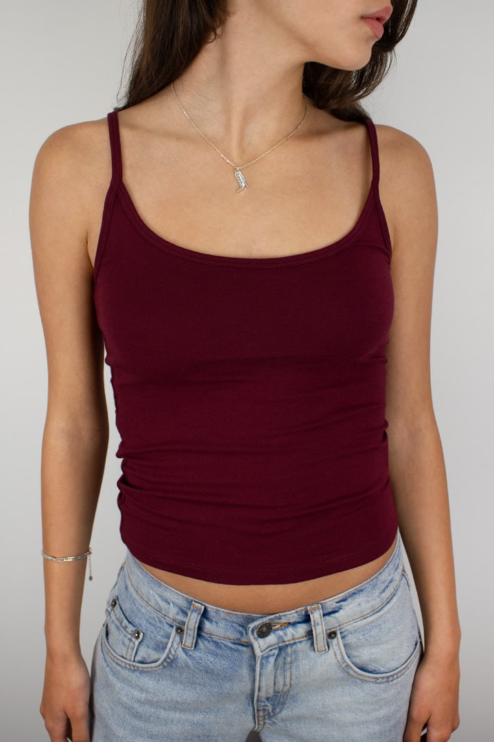 Scoop neckline top | Subdued