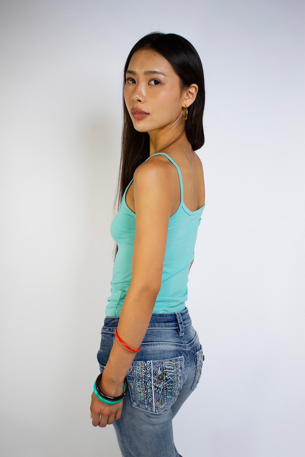 Scoop neckline top | Subdued