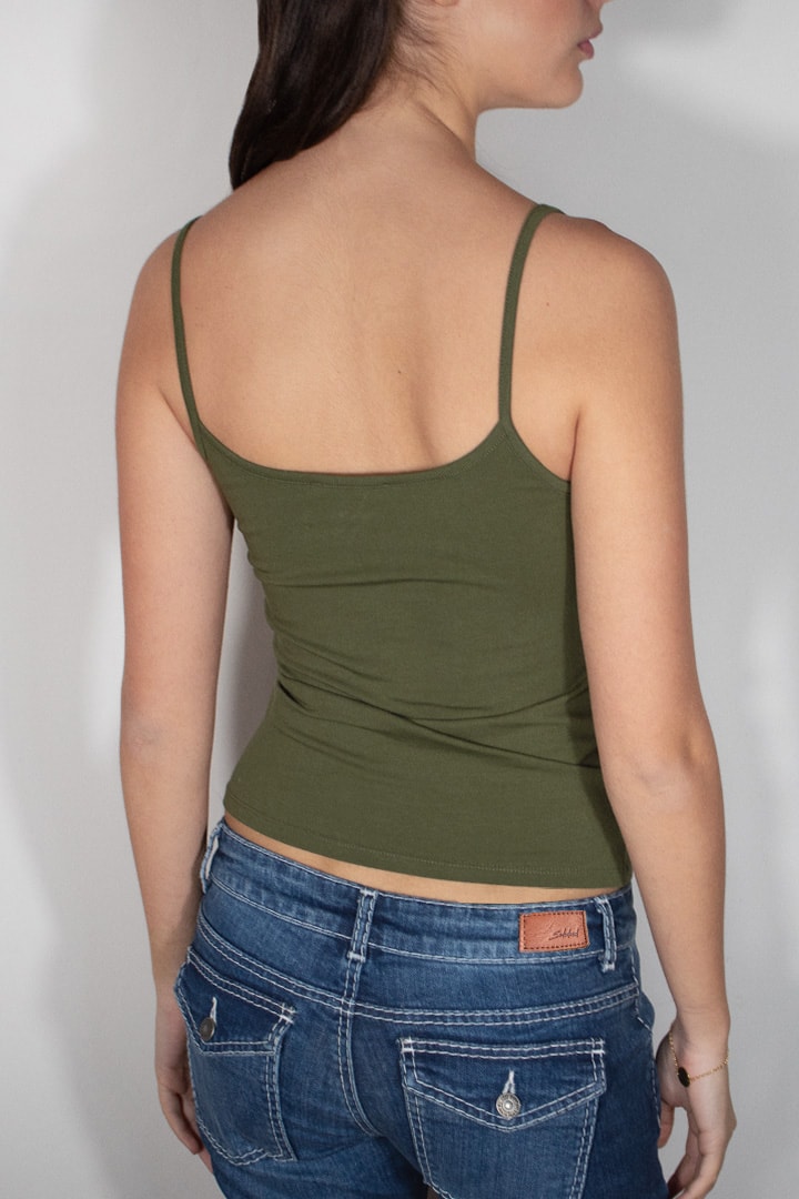 Scoop neckline top | Subdued