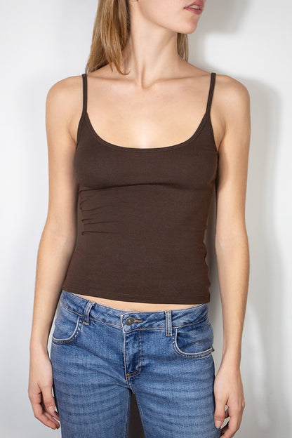 Scoop neckline top | Subdued