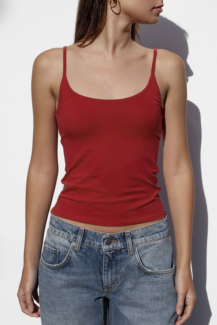 Scoop neckline top | Subdued