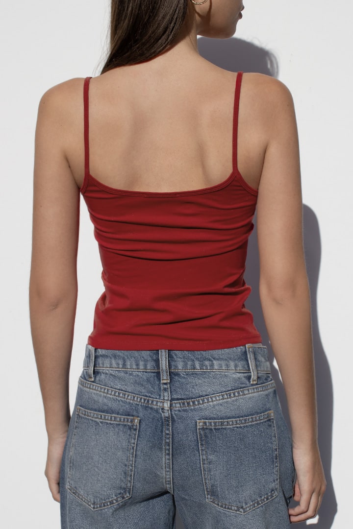 Scoop neckline top | Subdued
