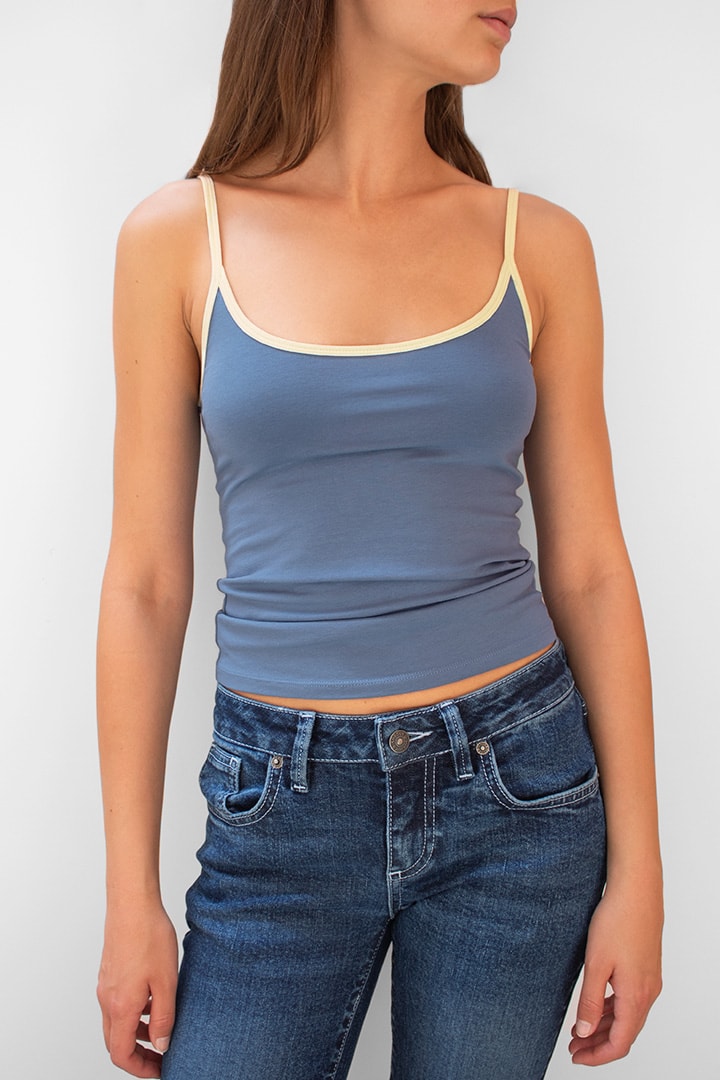 Scoop neckline top | Subdued